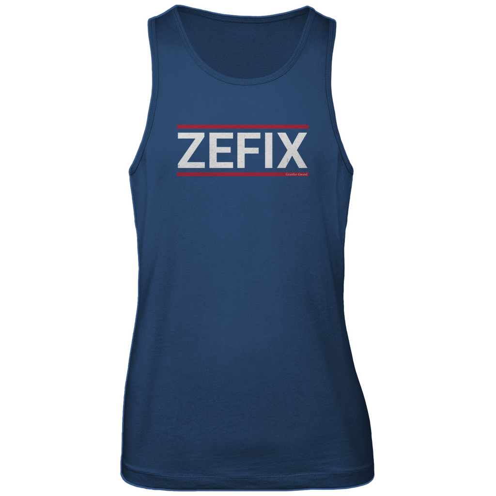 Bayerisches Herren Premium Tank Top Zefix - rot/weiß - Grantler Gwand