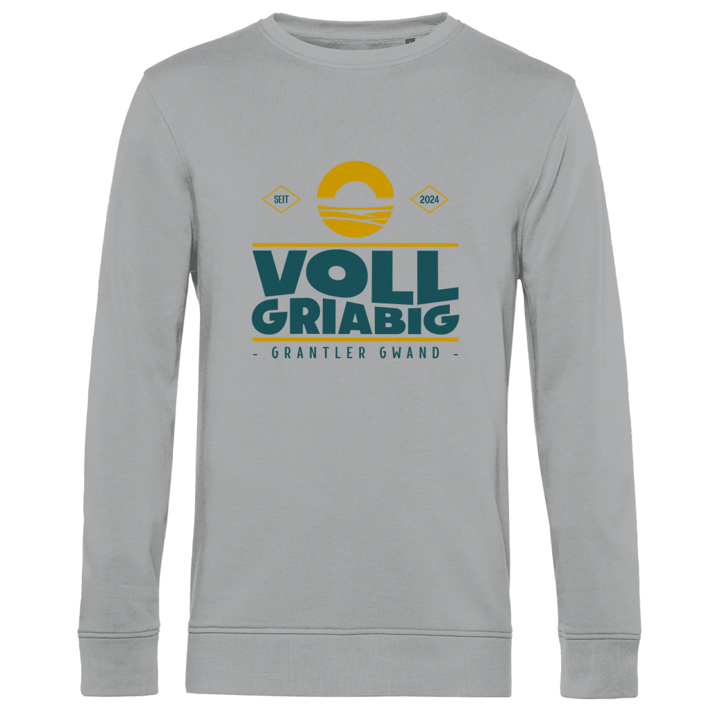 Bayerisches Herren Premium Bio Sweatshirt Voll Griabig - Grün - Grantler Gwand