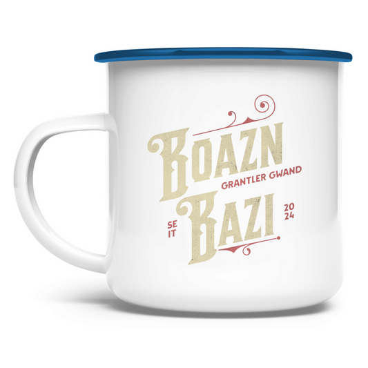 Bayerische Emaille Tasse Boazn Bazi - gold - Grantler Gwand