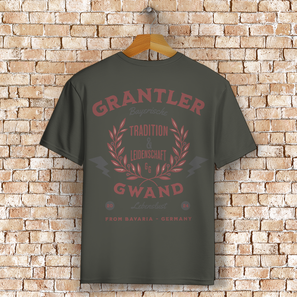 Bayerisches T-Shirt Unisex - Tradition & Leidenschaft Rot - Grantler Gwand