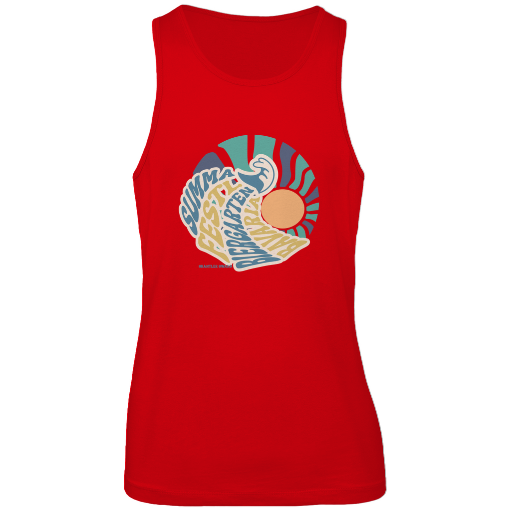 Bayerisches Herren Premium Tank Top Summa, Festl, Biergarten, Bavaria - blau/gold - Grantler Gwand