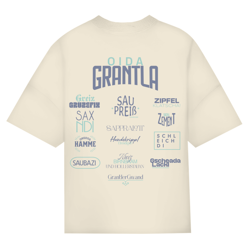Bayerisches Oversize T-Shirt Unisex - Fluchshirt - Grün - Grantler Gwand