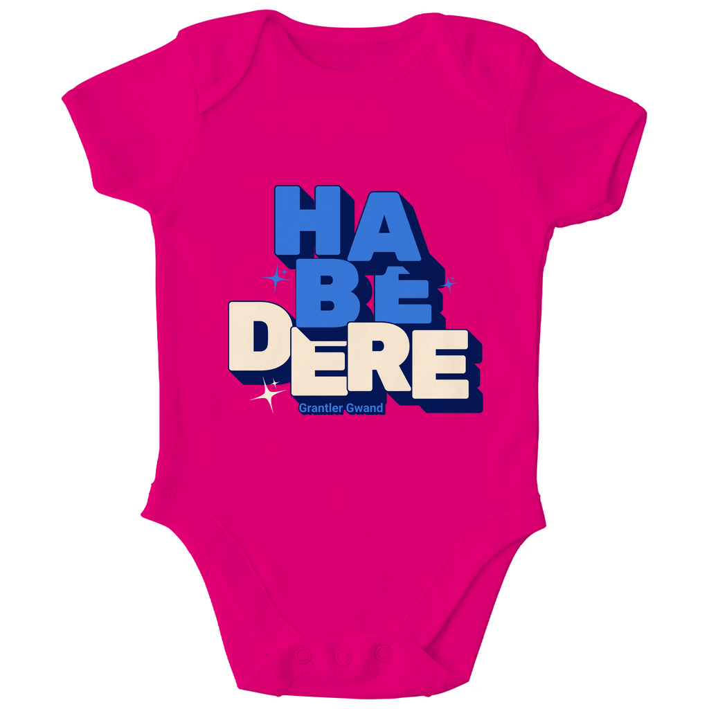 Bayerischer Bio Baby Body - Habe dere - blau - Grantler Gwand