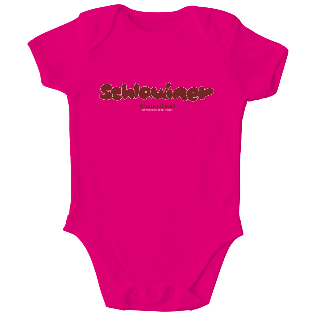 Bayerischer Baby Bio Body - Schlawiner - rot - Grantler Gwand
