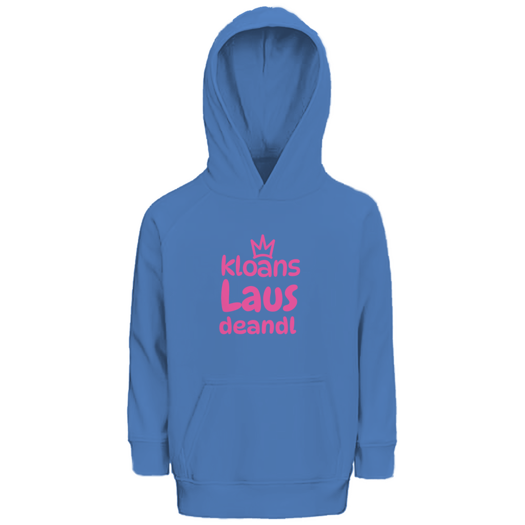 Bayerischer Kinder Premium Bio Hoodie Kloans Lausdeandl - pink - Grantler Gwand