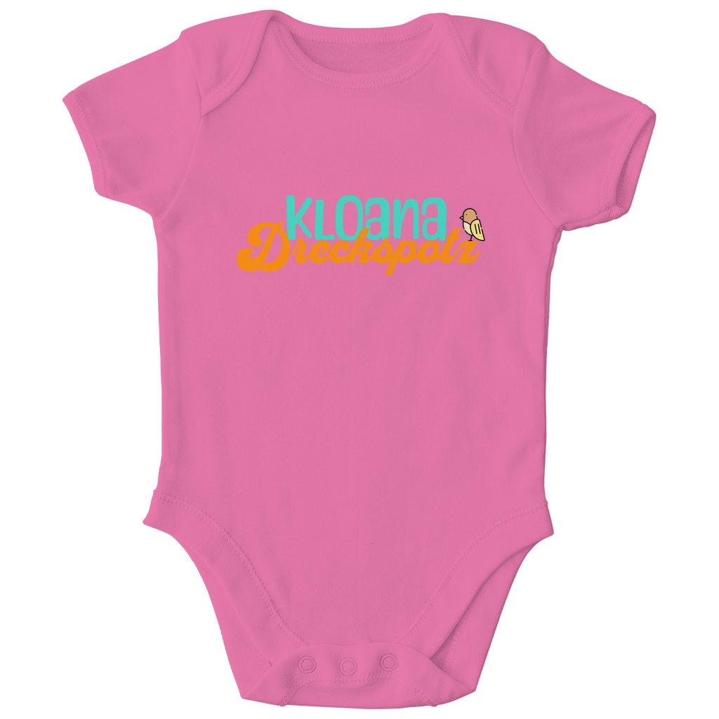 Bayerischer Bio Baby Body kloana Dreckspotz - grün - Grantler Gwand