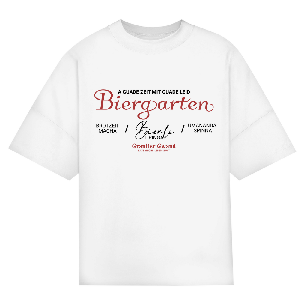 Bayerisches Oversize T-Shirt Unisex - A guade Zeit mit guade Leid - Grantler Gwand