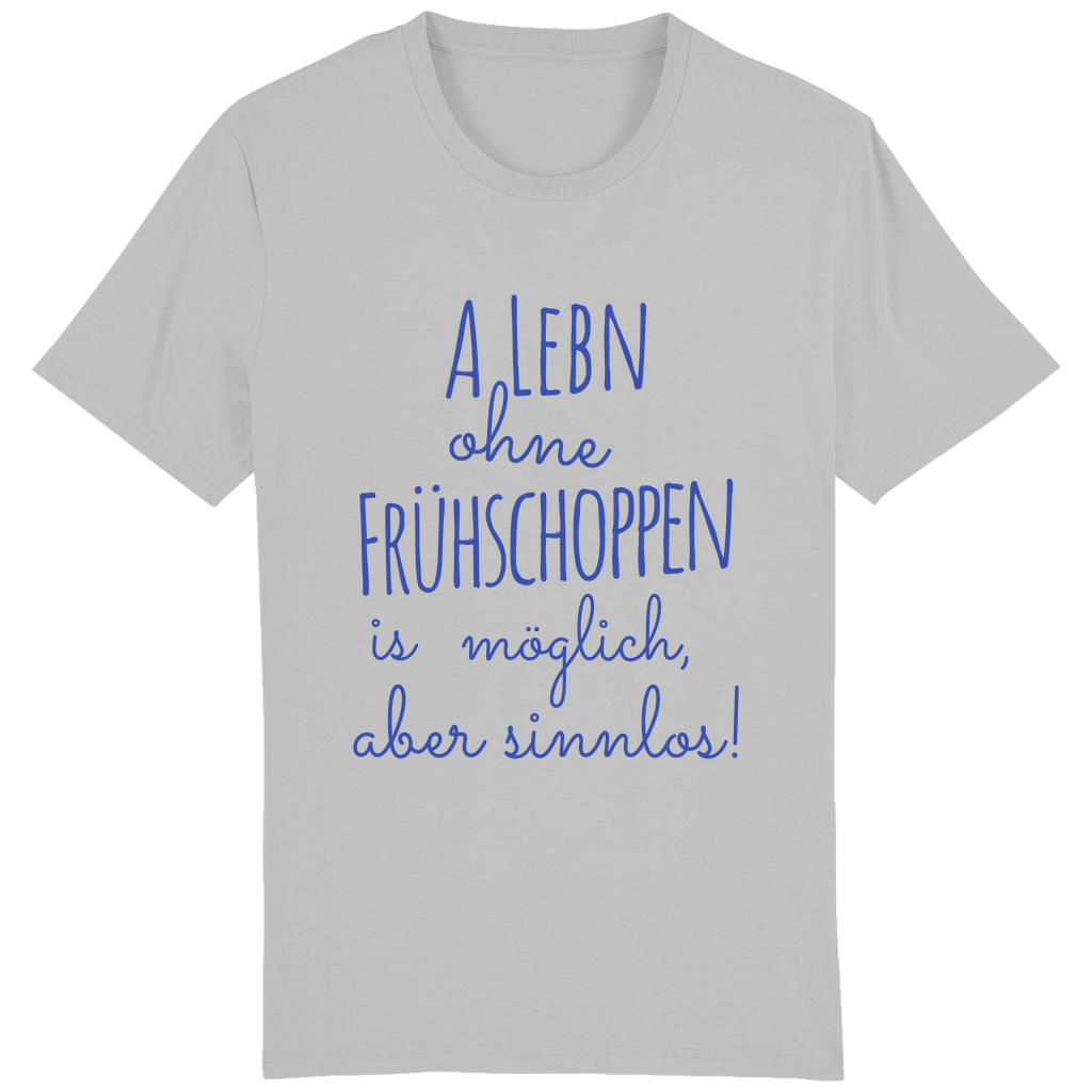 Bayerisches Herren T-Shirt A Lebn ohne Frühschoppen is möglich - blau - Grantler Gwand