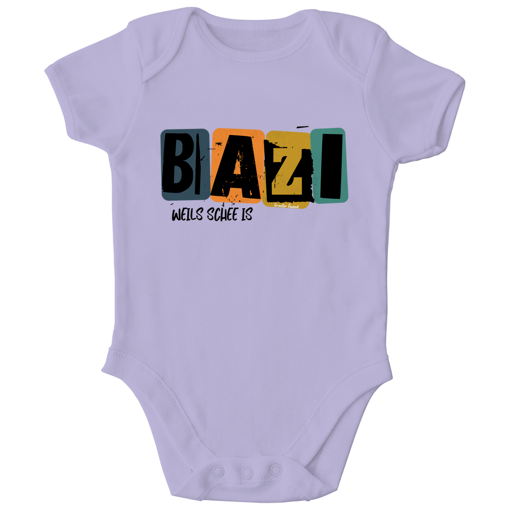 Bayerischer Bio Baby Body Bazi, weils schee is - Grantler Gwand