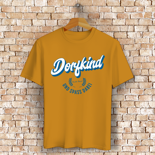 Bayerisches T-Shirt Unisex - Dorfkind und Spaß dabei - Grantler Gwand