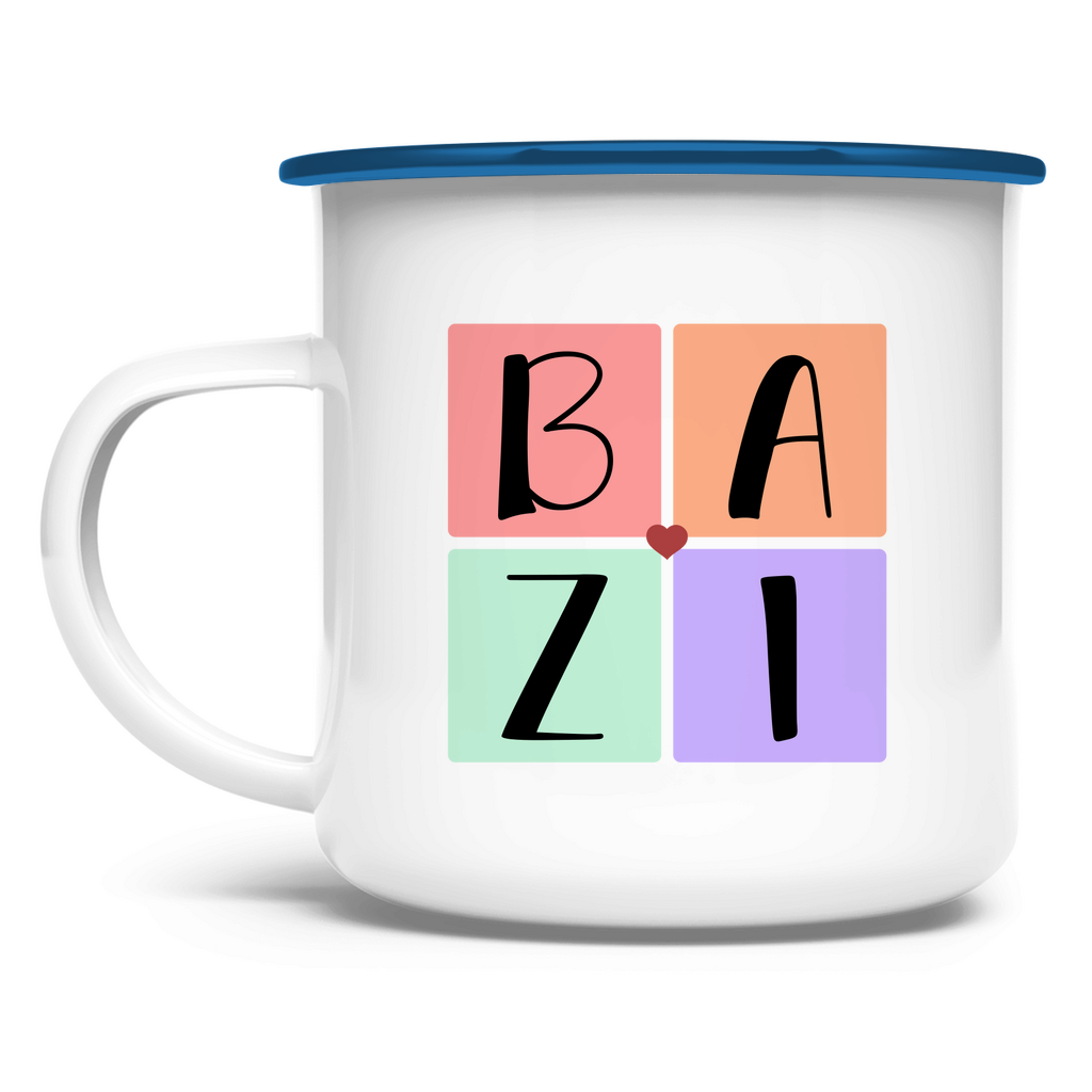 Emaille Tasse Bazi