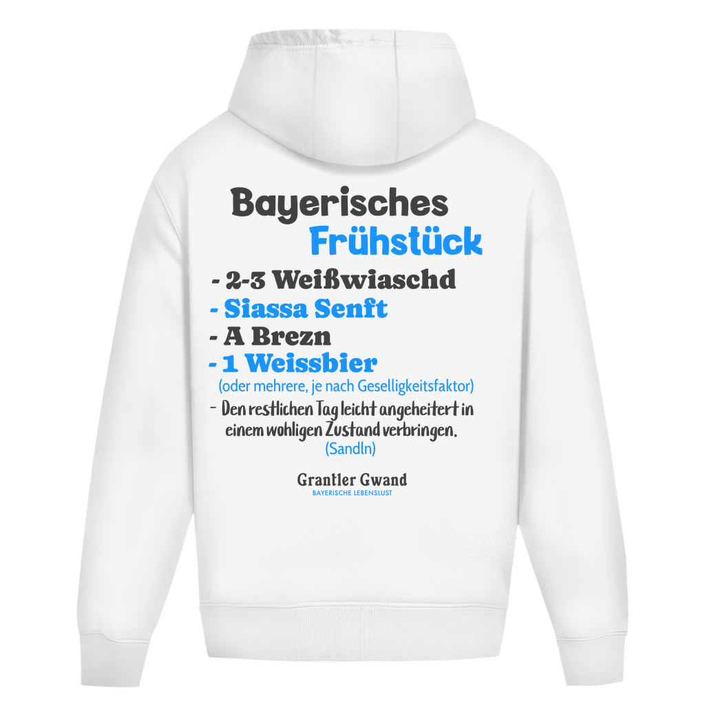 Bayerischer Heavy Oversize Hoodie Unisex - Bayerisches Frühstück - Grantler Gwand