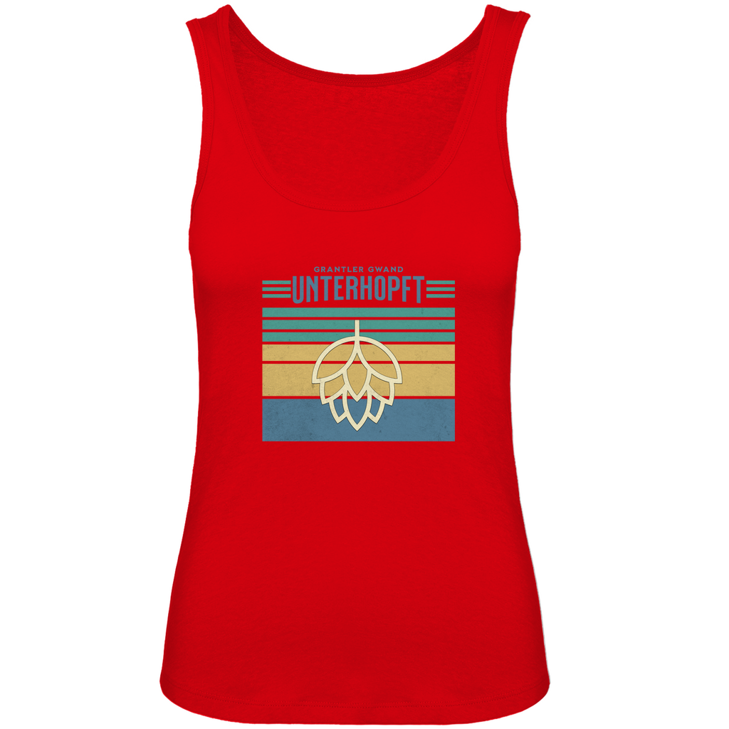 Bayerisches Damen Premium Organic Tank Top Unterhopft - blau - Grantler Gwand