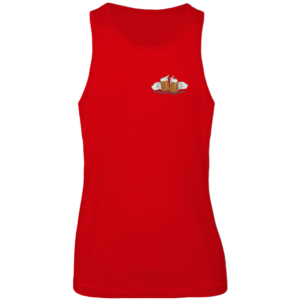 Bayerisches Herren Premium Tank Top Volksfest Oida - Grün - Grantler Gwand - Front- und Backprint