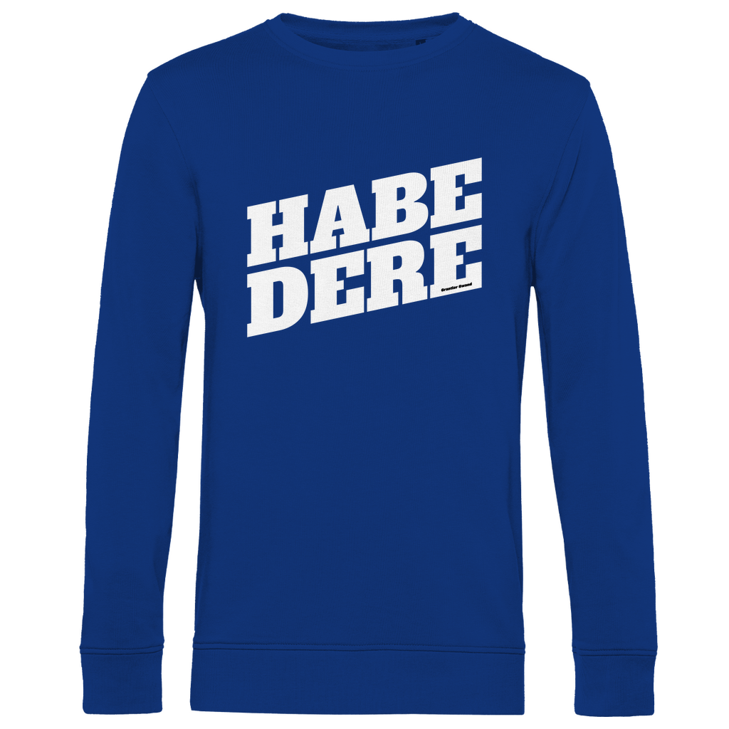 Herren Premium Bio Sweatshirt Habe dere - weiß