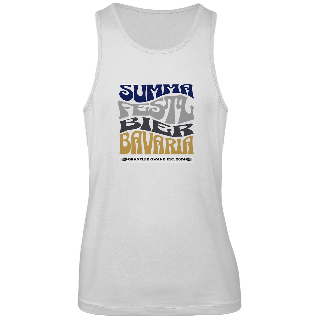 Bayerisches Herren Premium Tank Top Summa, Festl, Bier, Bavaria - dunkelblau - Grantler Gwand