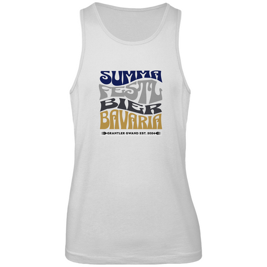 Bayerisches Herren Premium Tank Top Summa, Festl, Bier, Bavaria - dunkelblau - Grantler Gwand