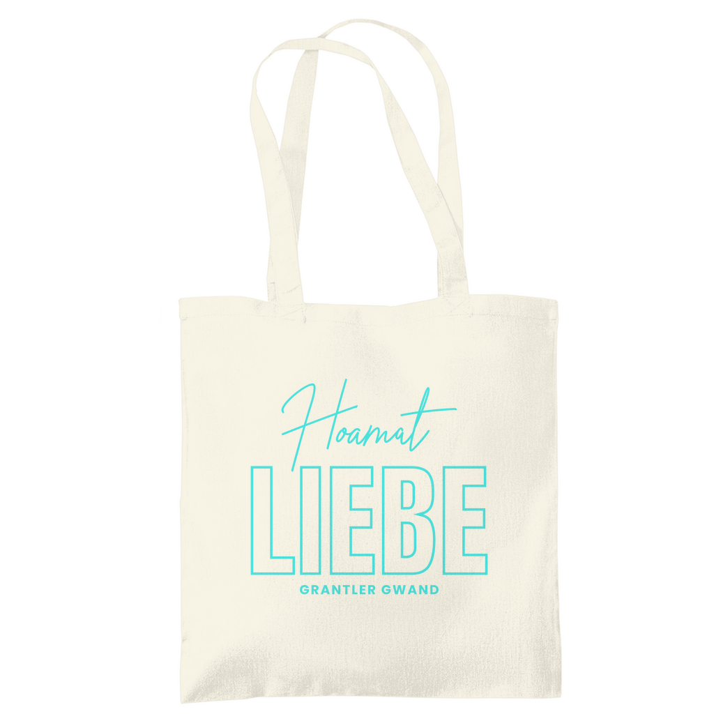 Bayerische Tragetasche Hoamat Liebe - Mint - Grantler Gwand