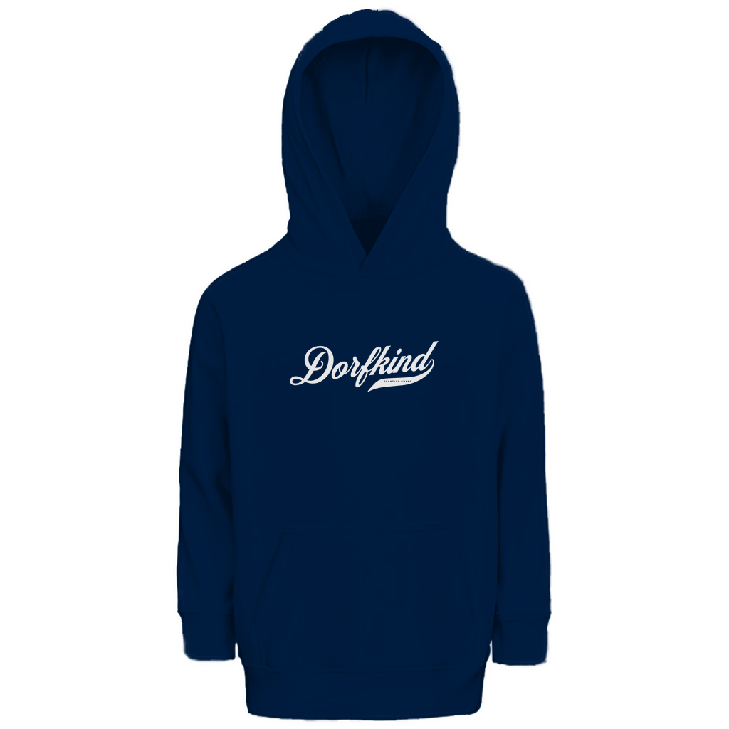Bayerischer Kinder Premium Bio Hoodie Dorfkind - weiß - Grantler Gwand