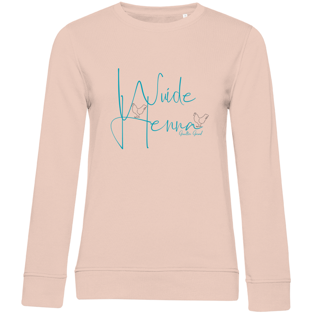 Damen Premium Bio Sweatshirt wuide Henna - blau