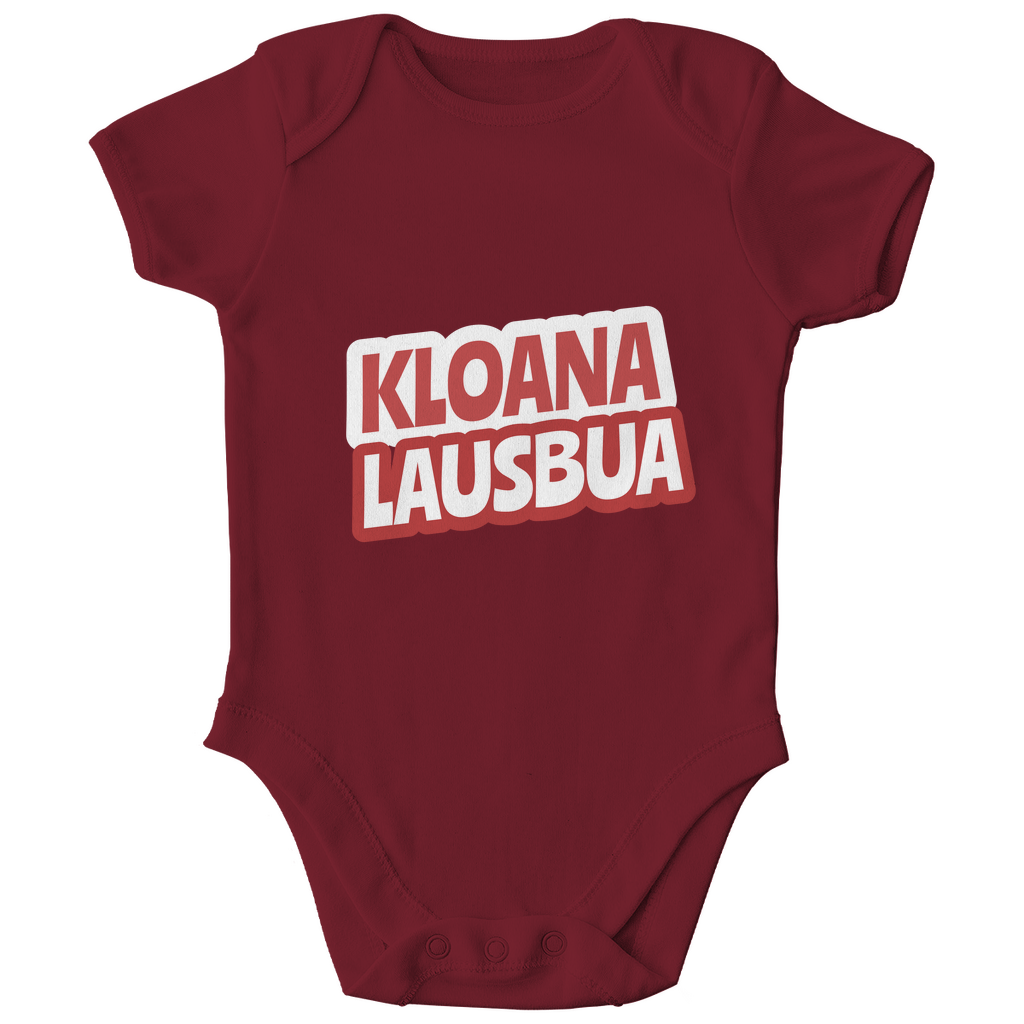 Bayerischer Baby Bio Body Kloana Lausbua - rot - Grantler Gwand