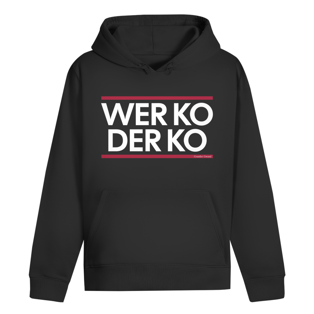 Bayerischer Hoodie Unisex - wer ko der ko - Grantler Gwand