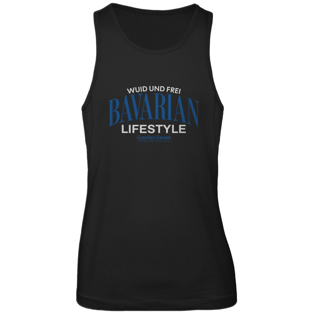 Bayerisches Herren Premium Tank Top Bavarian Lifestyle - weiß - Grantler Gwand