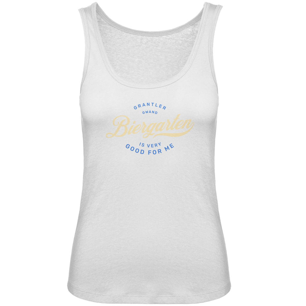 Bayerisches Damen Premium Organic Tank Top - Biergarten is very good for me - Grantler Gwand