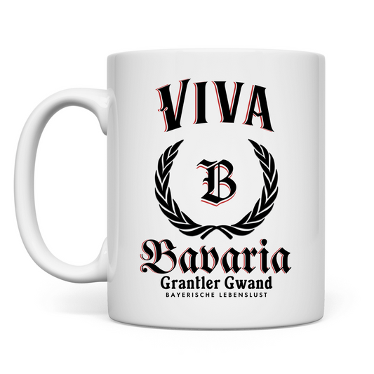 Bayerische Tasse Viva Bavaria schwarz - Grantler Gwand