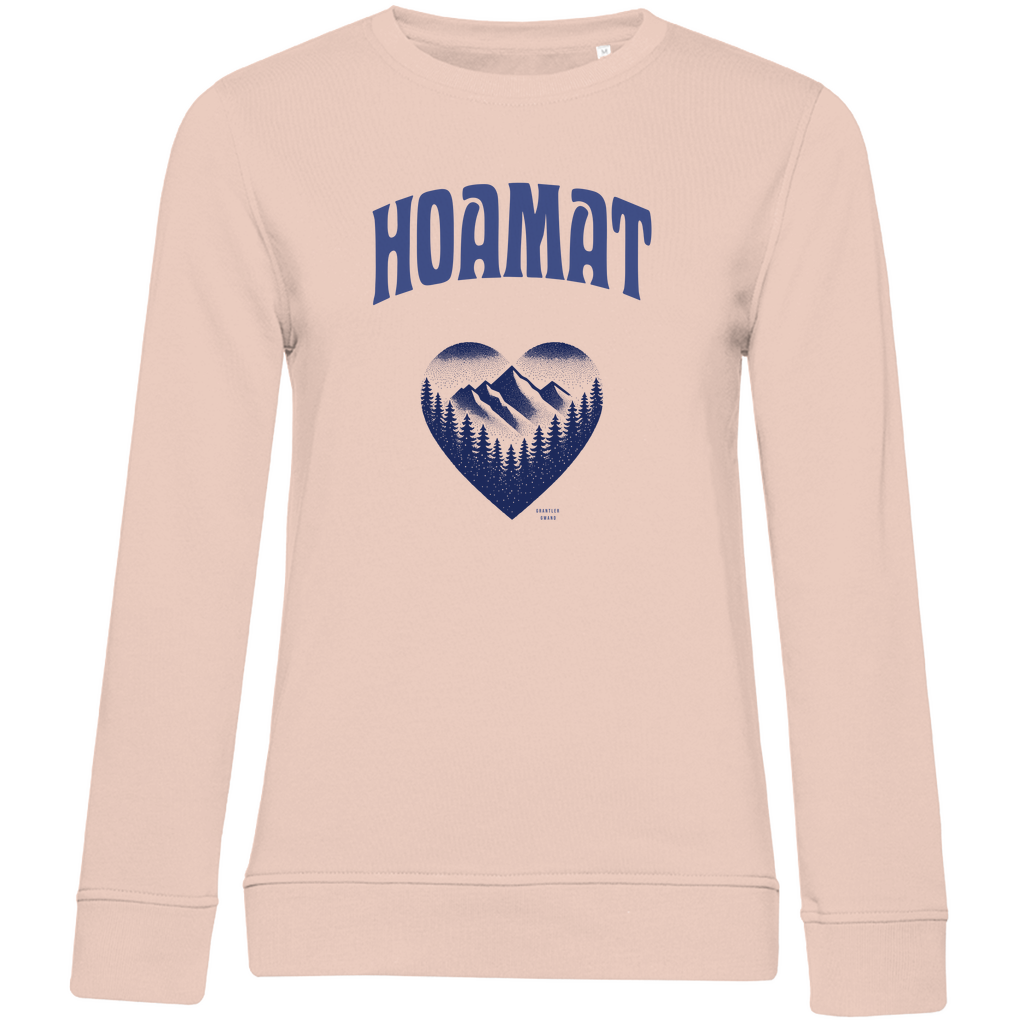 Damen Premium Bio Sweatshirt Hoamat - blau