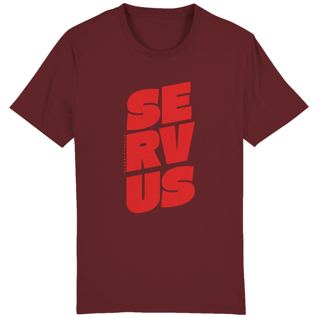 Bayerisches Herren T-Shirt Servus - rot - Grantler Gwand
