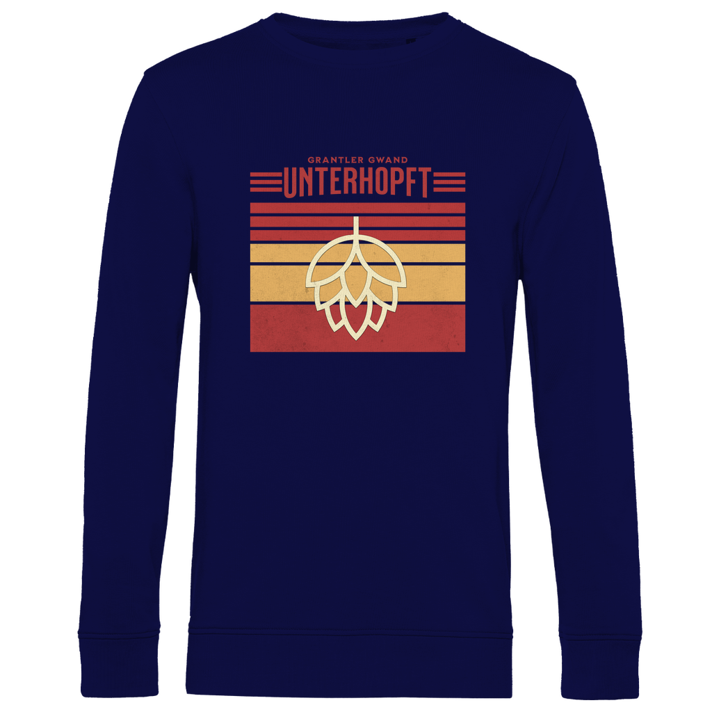 Herren Premium Bio Sweatshirt Unterhopft - rot