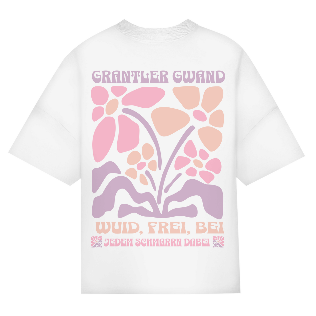 Bayerisches Oversize T-Shirt Frauen - Wuid, frei, bei jedem Schmarrn dabei - Grantler Gwand
