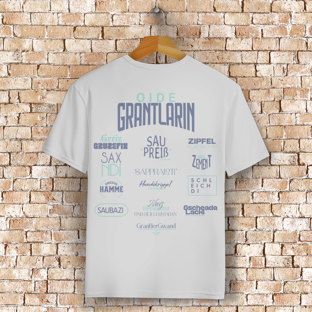 Bayerisches T-Shirt Unisex - Oide  Grantlarin - Grantler Gwand