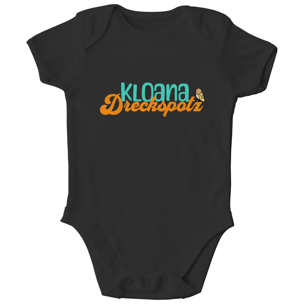 Bayerischer Bio Baby Body kloana Dreckspotz - grün - Grantler Gwand