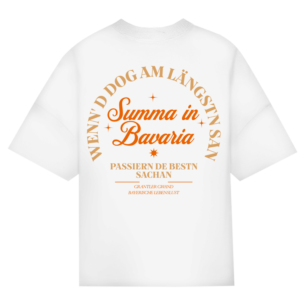 Bayerisches Oversize T-Shirt Unisex - Wenn´d Dog am längsten san - Grantler Gwand