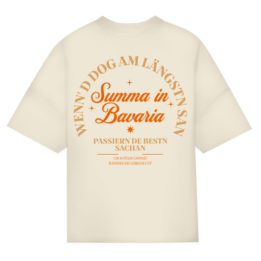 Bayerisches Oversize T-Shirt Unisex - Wenn´d Dog am längsten san - Grantler Gwand