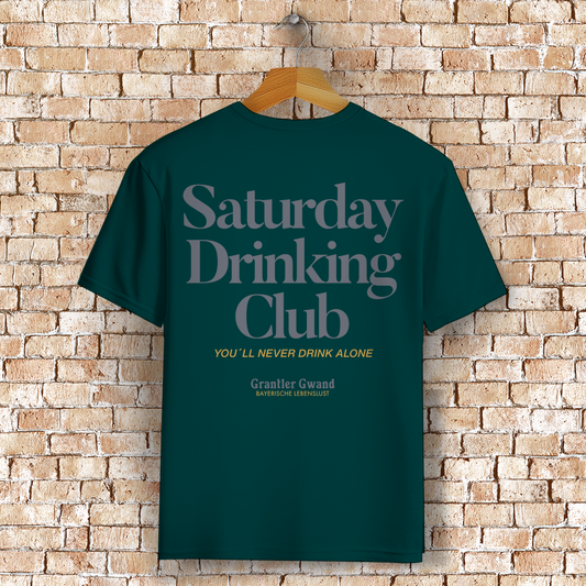 Bayerisches T-Shirt Unisex - Saturday Drinking Grau - Grantler Gwand