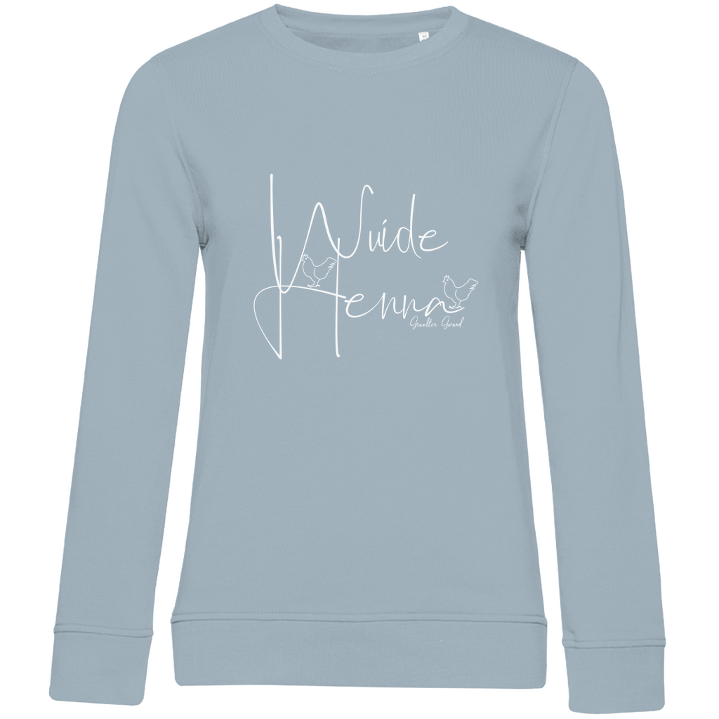 Damen Premium Bio Sweatshirt wuide Henna - weiß