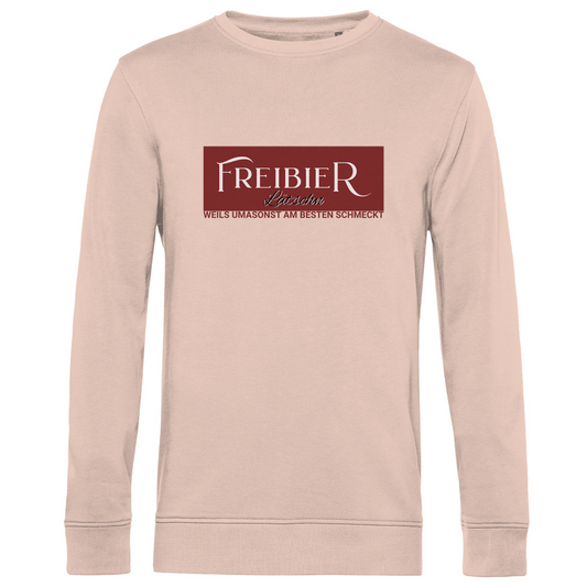 Herren Premium Bio Sweatshirt Freibierlätschn - rot