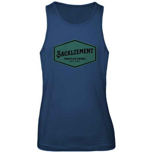 bayerisches Herren Premium Tank Top Sacklzement - Grün - Grantler Gwand