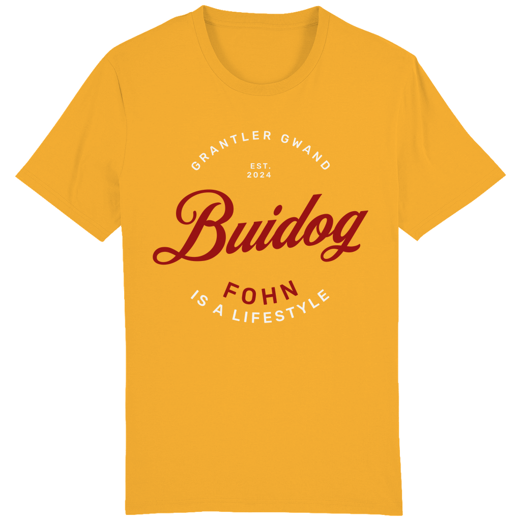 Bayerisches Herren T-Shirt Buidog fohn - rot - Grantler Gwand