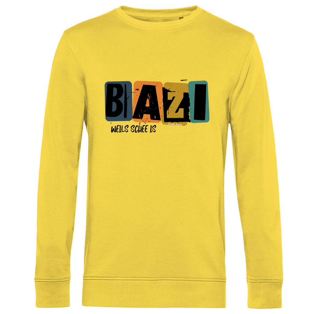 Herren Premium Bio Sweatshirt Bazi, weils schee is