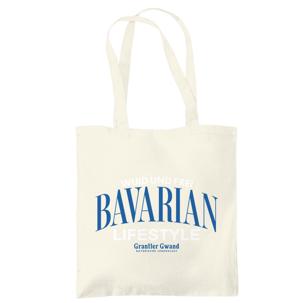 Bayerische Tragetasche Bavarian Lifestyle - weiß - Grantler Gwand