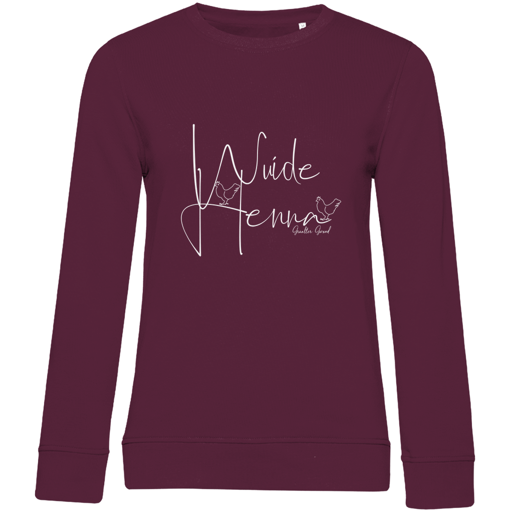 Damen Premium Bio Sweatshirt wuide Henna - weiß