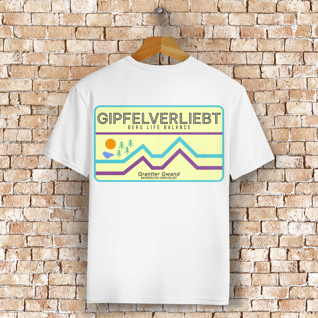 Bayerisches T-Shirt Unisex - Gipfelverliebt - Grantler Gwand
