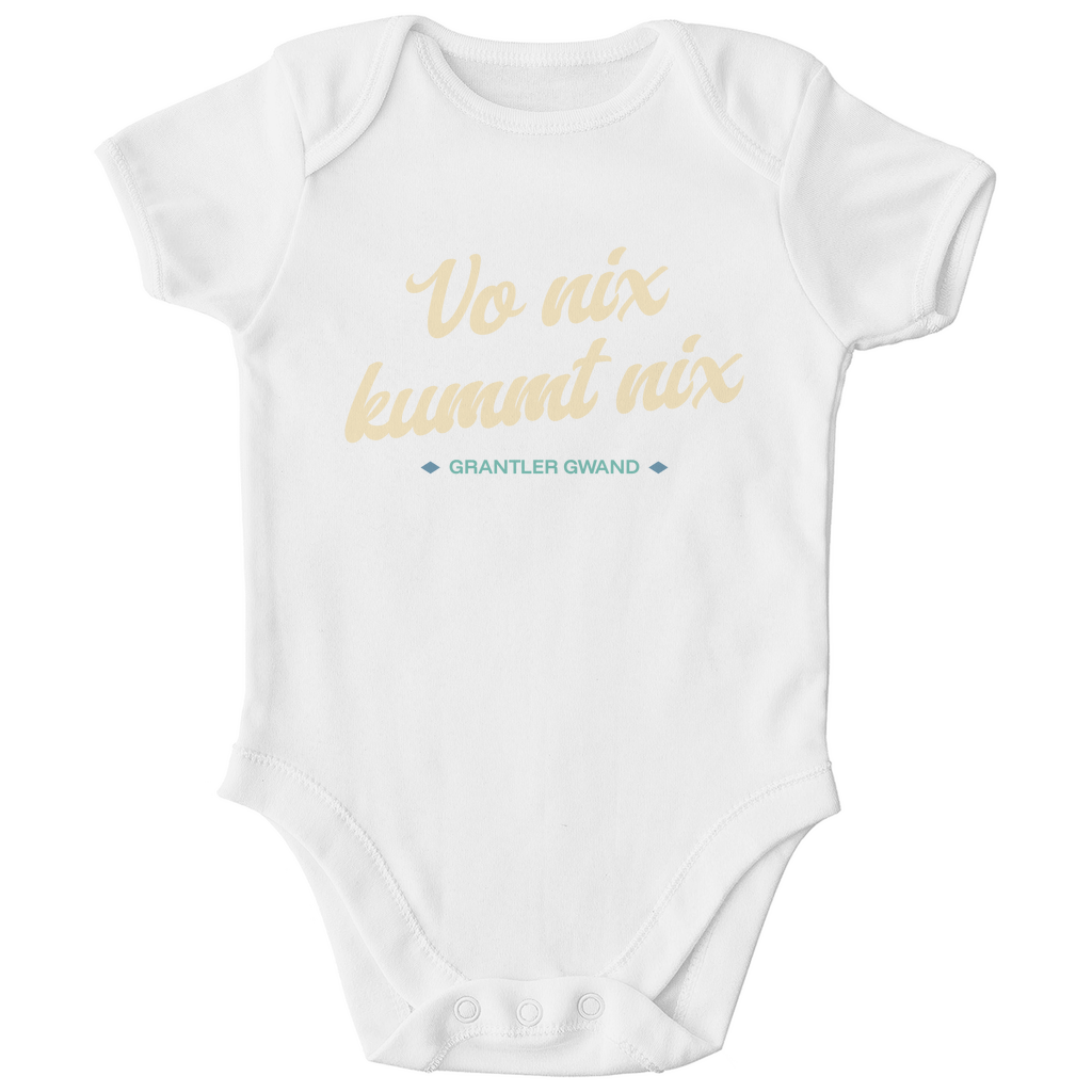 Bayerischer Baby Bio Body Vo nix kummt nix - Grantler Gwand