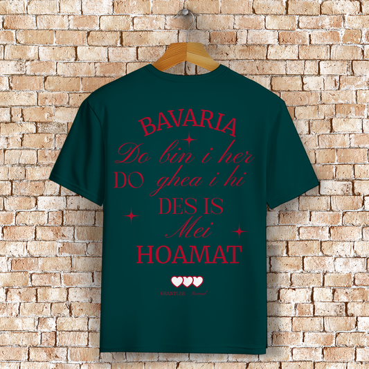 Bayerisches T-Shirt Unisex - Bavaria, do bin I her - Grantler Gwand