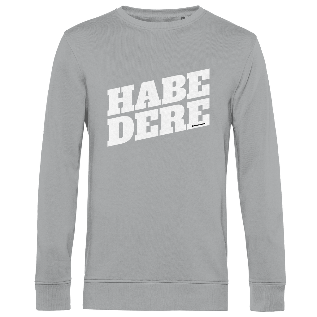 Herren Premium Bio Sweatshirt Habe dere - weiß