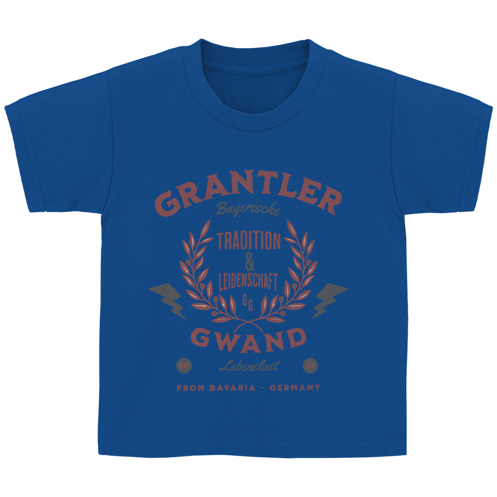 Bayerisches Kinder T-Shirt - Tradition & Leidenschaft Rot - Grantler Gwand